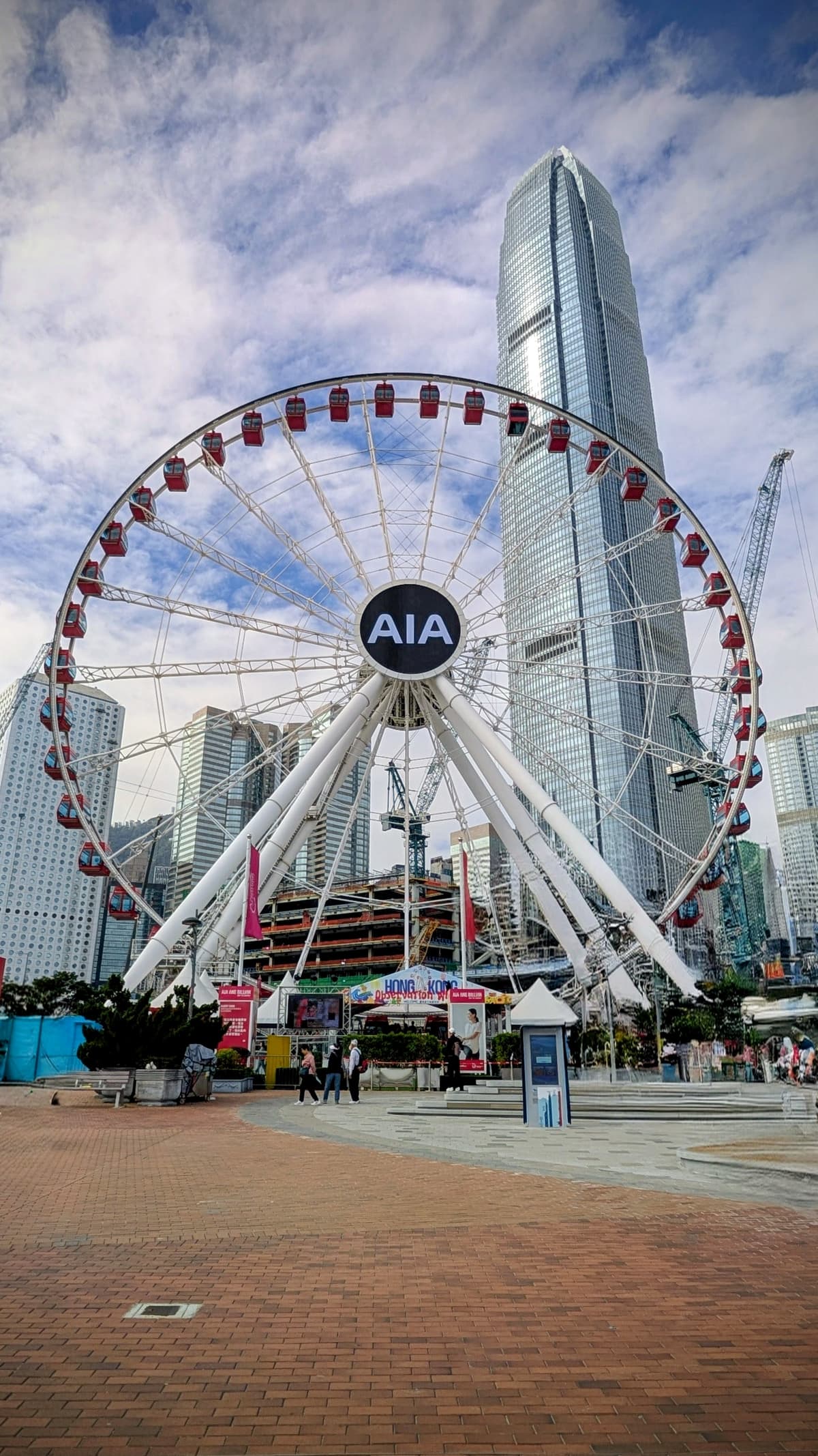 Hong Kong ferris wheel waterfront