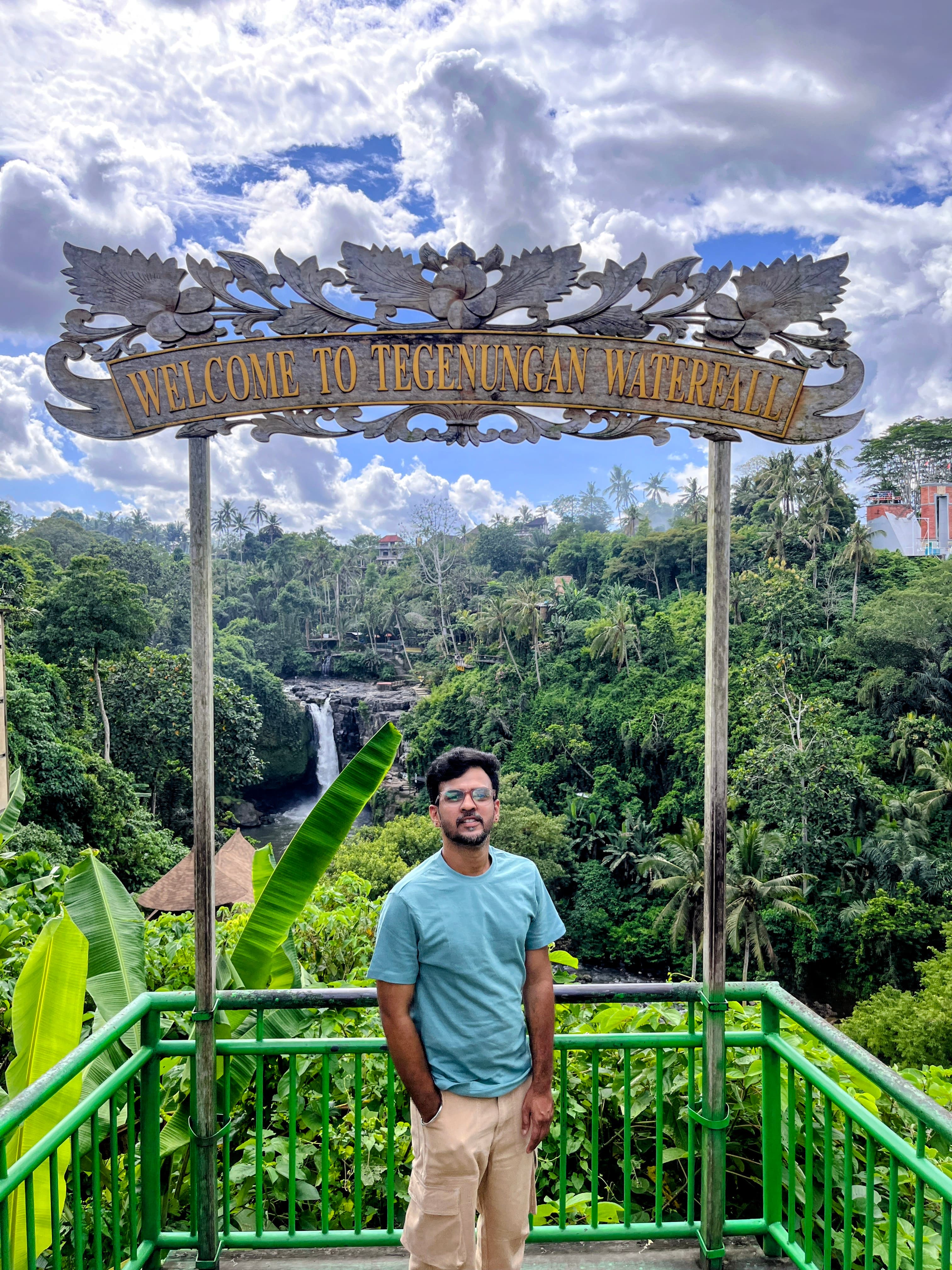 Ram at Tegenungan waterfall, Bali