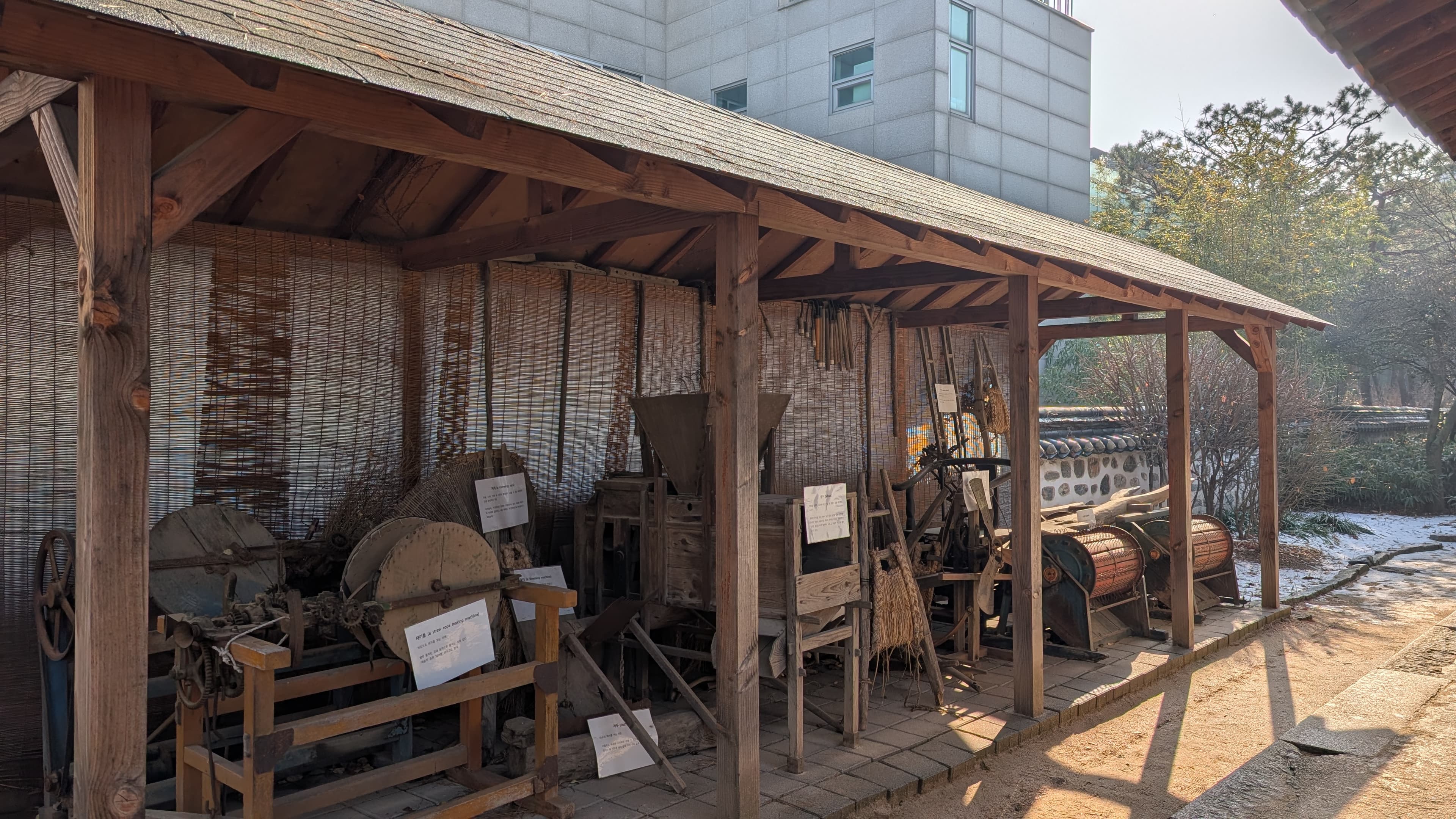 Traditional Korean hanok house exterior
