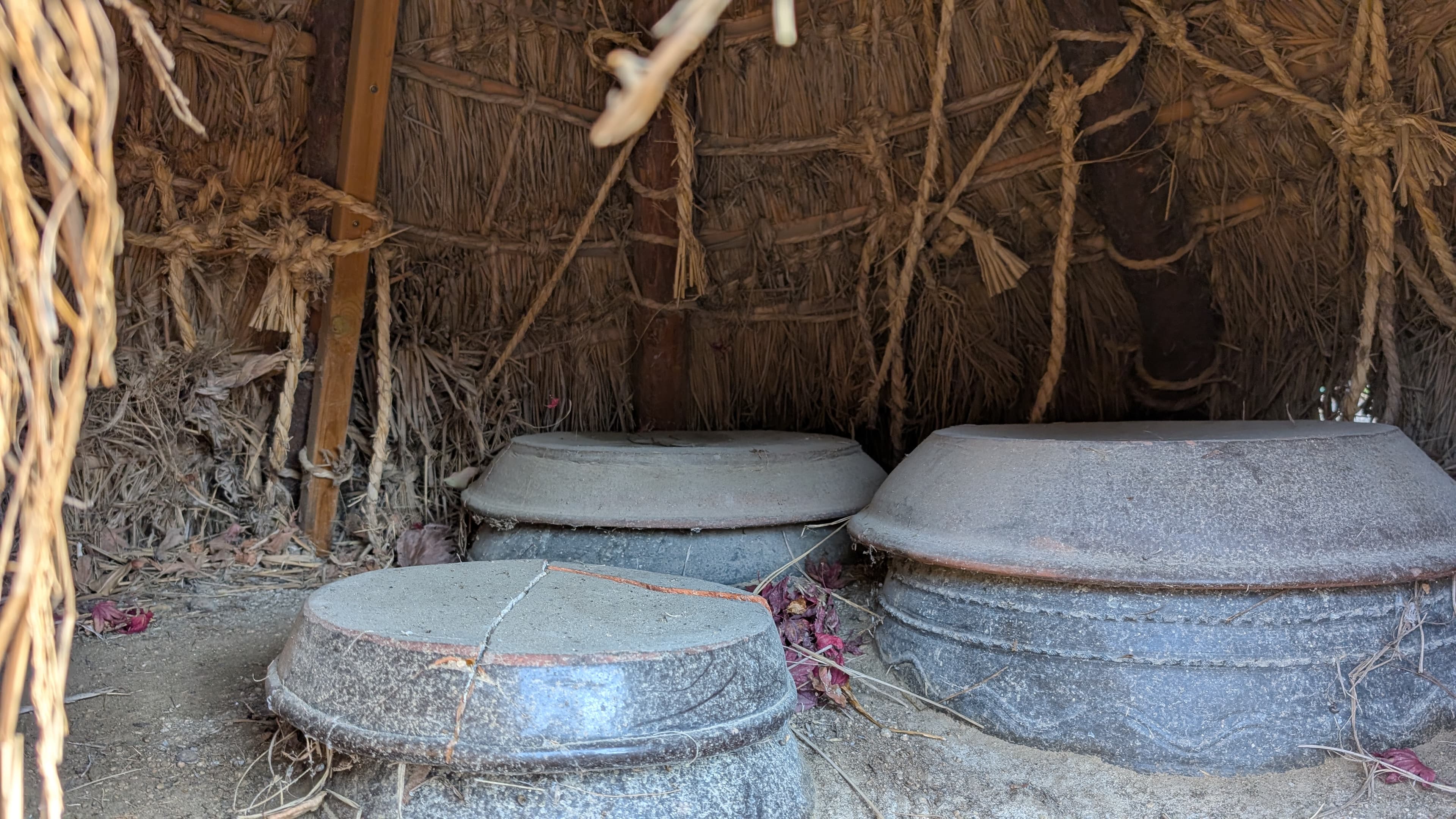 Traditional Korean pottery jars