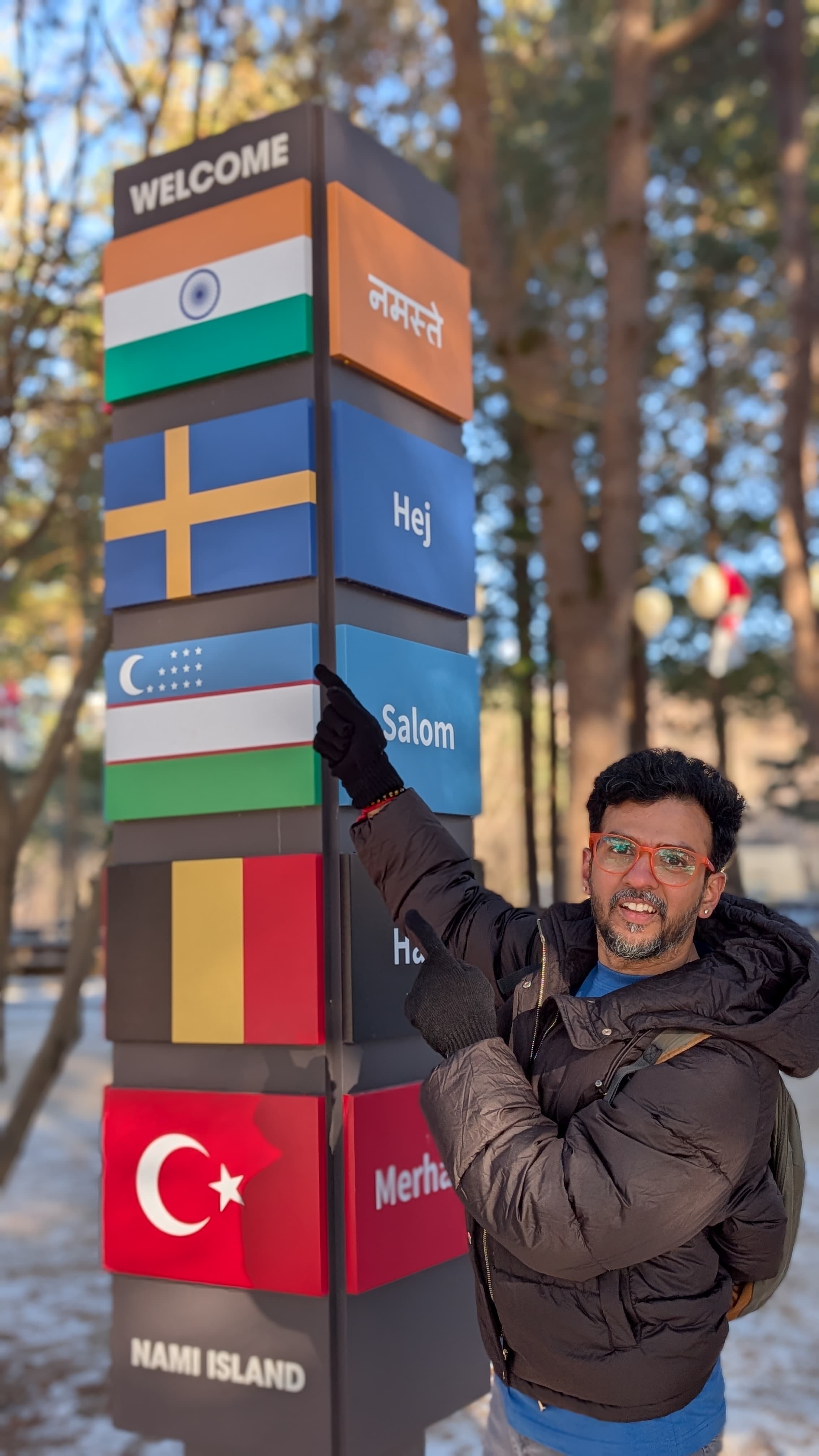 Ram at Nami Island, South Korea during autumn