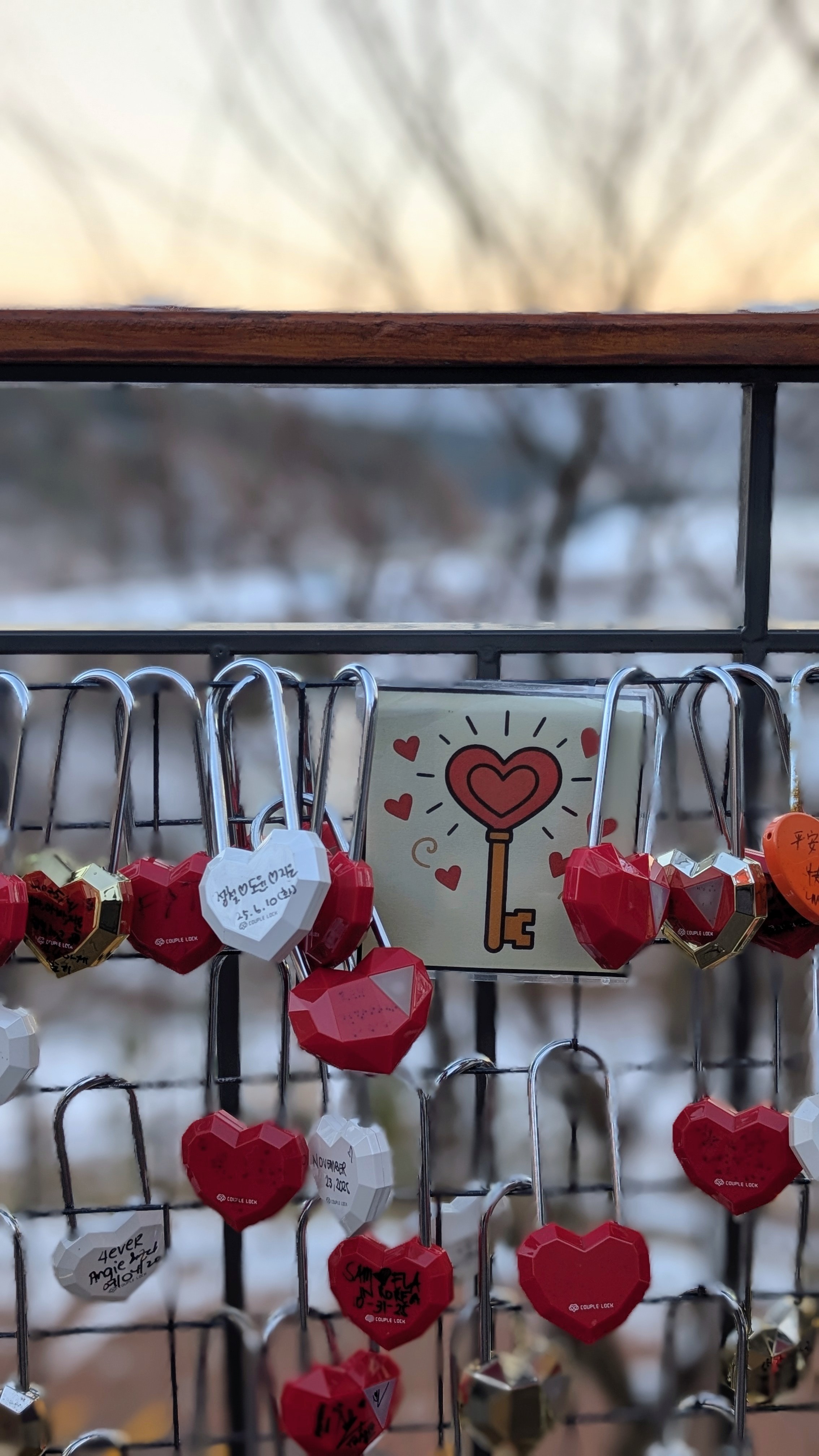 Italian Village love locks